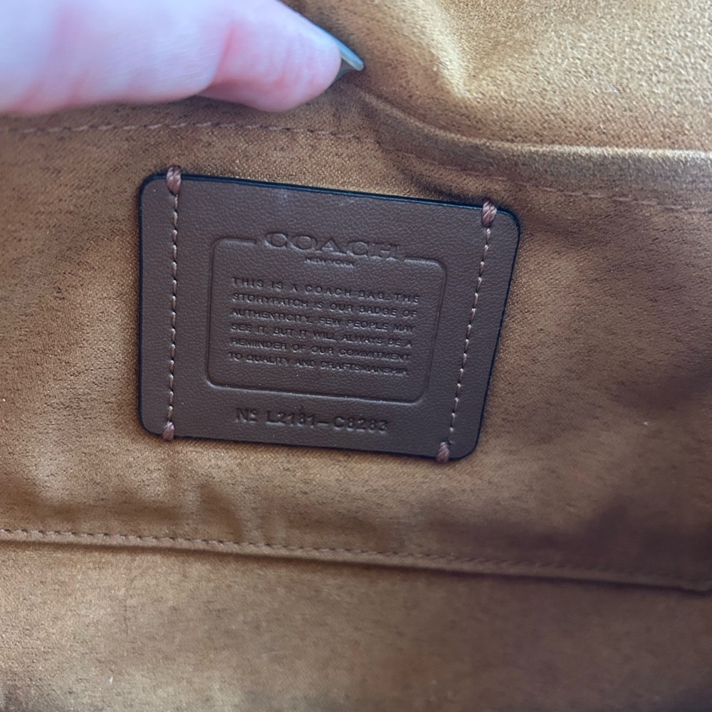 Coach Klare Diary Embroidered Black Leather Crossbody Bag C8283 - Picture 12 of 15